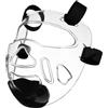 YARNOW Casco da Boxe in Plastica Temperata Protezione Facciale Rimovibile per Taekwondo e Kickboxing Durante L'allenamento senza Compromettere L'udito