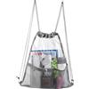 Générique Drawstring Backpack, Clear PVC Gym Bag, Waterproof Athletic Sackpack, Lightweight Sports Storage for Swim, Travel, Beach, Kids, Women, Men, Outdoor Festivals and More, grigio, Se référer au