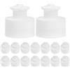 LOPUNER Set di 20 Tappi in PE da 28 mm per Bottiglie d'Acqua e Borracce Sportive Funzione Push And Pull con Sigillatura per Uso Domestico