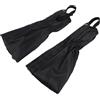 Kivivaka Ghette da trekking in tessuto 200D, protezione alla caviglia per trail running, caccia, design antivento a prova di sabbia, per zaino in spalla, altezza 40 cm (nero)