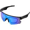 QQCHGOL Occhiali intelligenti per ciclismo, occhiali da sole intelligenti con IA | Occhiali Bluetooth aperti - Lenti polarizzate, traduzione in tempo reale in 172 lingue, protezione UV al 100%