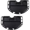 JOINPAYA Vassoio per Riparazione Bici Montabile in PC Nero 2 Pezzi Design a Griglie capacità di Carico Elevata per Officina o Garage