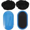 Zerodeko Set da 1 Dischi Fitness Ovali in ABS ed Eva per Allenamento Core, Design Ergonomico Compatto e Portatile per Palestra e Routine Fitness