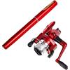 Generic Set combinato di canna da pesca con penna tascabile in lega di alluminio e mulinello da spinning