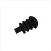 FAS Set 8 Puntali per Aste Calcio Balilla, Nylon ad Alta Resistenza, Nero, 16mm