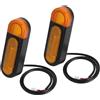 Xinsheinelry Manubrio LED indicatori di direzione luce di ricambio impermeabile scooter luce per guida notturna e montaggio rapido LED indicatori di direzione parte di ricambio lampada