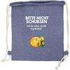 FremiBag Sacca da palestra con scritta Bitte nicht schubsen ich bin schon leicht angetüdelt, per feste, festival, fitness, sport, con scritta divertente, per Natale