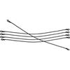 Gadpiparty Corde Elastiche Nero in Nailon 6 Mm x 70 Cm 5 Pezzi Resistenti per Uso Esterno per Trampolino e Attività Fisica in Vari