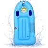 Shyllin Tavole da Surf Gonfiabile, Bodyboard Gonfiabile con Manici, per il surf in spiaggia, piscina, nuoto, estate, sport acquatici (Green)