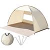 Generisch Tenda da spiaggia, protezione UV, tenda da spiaggia, per picnic, giardino, campeggio, attività all'aperto, 3-4 persone, zaino in spalla, escursionismo, pesca