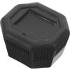 NUSITOU Copertura Terminale Portatile per Manico Racchetta da Tennis Racchetta in Plastica Nera Design Antiscivolo per Accessori Protettivi