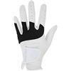WIHFHGZ Guanti da Golf Uomo in Pelle Cabretta, Morbidi e Traspiranti per Mano Sinistra, Grip Antiscivolo Nero e Bianco - Comfort Elevato, Tessuto Elastico, Adatti per Sport (25#)