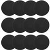 PATIKIL 12 puntini in gomma antiscivolo da 15,2 cm, con custodia, coni piatti per agilità per sport, allenamento, basket, calcio, nero