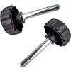 Violiica M10 x 60 - Manopola di bloccaggio per attrezzature da fitness, in metallo, con vite a vite, per bicicletta, panca pesi, accessori da palestra, antiscivolo, a sgancio rapido, 6,1 cm