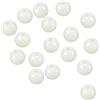 PATIKIL 6mm Luminoso Pesca Perline, 200 Pezzi Plastica Bagliore Pesca Esca Uova Attrezzatura Perlina Attacco Strumento Rotondo, Bianco