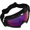 Generic Occhiali da Sci Antipolvere Design OTG Vestibilità Comoda per attività di Sci e Snowboard Montatura Nera Opaca (Lente colorata)