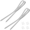JEWEDECO Cinturino con Fibbia in Silicone per Maschera Subacquea 2 Pezzi Comfort e Montaggio Rapido per Occhiali da Nuoto e Immersione per Festa Estiva