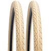 YUNSCM 2-PCS 700X38C/40-622 Route bicicletta pneumatici Compatible with 700X37C 700x38C 700X39C 700X40C bicicletta pneumatici -Beige (Y-1045)