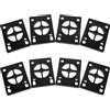 Vaguelly Set 8 Unitá Tamponi Ammortizzatori per Skateboard e Longboard, Spessore 3mm, Materiale Resistente Nero, Assorbimento Urti e Riduzione Rumore