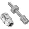 ZXNJA Strumento di rimozione del movimento centrale per bicicletta, chiave per movimento centrale, 20 denti, compatibile con Shimano Octalink Isis Truvativ Race Face e Fsa