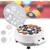 Generic Pulitore per palline da biliardo, macchina lucidatrice a 16/22 sfere con pennello e doppio fusibile per una pulizia efficace delle palline da biliardo nelle sale giochi