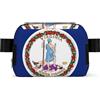 DUWAA Virginia State Flag Print Bag per uomo e donna borsa leggera per passeggiate con cani impermeabile borsa da palestra borsa a tracolla per uso quotidiano