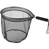 Tufgo Retino da pesca con telaio in lega di alluminio, rete morbida per trota, carpa, design leggero e portatile, uso barca a ruscello, 30 cm rotondo