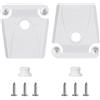 FUANA Kit di chiusura di ricambio per refrigeratore Igloo 50-165 Qt - Cerniera in plastica resistente e set di pali con viti in acciaio inox per riparazione cassa del ghiaccio da campeggio (2 pezzi)