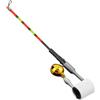 Tufgo Allarme morso di pesce ad alta sensibilità in fibra di carbonio indicatore punta asta con altoparlante forte per pesca alla carpa uso notturno viola 16,5 cm (giallo)