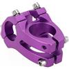 Violiica Per Manubrio Della Bici 25.4mm a 28.6mm Forcella 35mm Lunghezza Lega di Alluminio Hollow Out Road per Bicicletta Short Stem Riser Nero