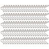 Violiica 100 clip a molla in acciaio al manganese con perno di bloccaggio per tubo da 8 mm per tenda per kayak paddle attrezzature fitness tubo telescopico argento