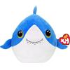 Ty Squishy Beanies - Finsley lo Squaletto, Morbido Cuscino di Peluche con Occhioni Glitter, Idea Regalo per Grandi e Piccini, Tutti da Collezionare - 22 cm - T39366