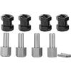 Tbest Adattatore Esagonale per Auto RC, Adattatore per Driver Esagonale Ruota in Metallo 12mm RC per D90 AX10 CC01 SCX10 (Nero)