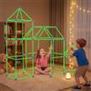 Besrey Kit Costruzione Fortezza 133 Pezzi, Fortino per Bambini Brilla al Buio, Costruzioni del Forte Castello e Tunnel, Tenda Gioco Bambini 5+ Anni, Gioco Creativo, Regalo Bambino