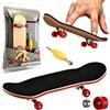 Danbghyuo Mini Skateboard Da Dita, Rosso Festa Compleanno Fingerboard con Accessori per Skateboard Mini per Trucchi e Stunt per adulti, ragazzi, bambini e principianti… (Rouge)