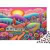 gHjKIZxCvBn Paesaggio colorato Puzzle per Adulti Puzzle 1000 Pezzi Carta Giardino fiorito Rilassamento Puzzle per Famiglia Regalo 38x26cm/1000pcs