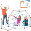 Besrey Kit di Costruzione del Forte per Bambini - Tunnel Gioco, Castello, Tenda, Casetta, Razzo - Gioco Creativo per Ragazzi - 85 Pezzi