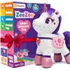 Shifu PlayShifu - Peluche parlante intelligente per bambini, bambola ZeeZee Unicorno, peluche interattivo che canta e narrazione | Gioco Bluetooth | Regalo per ragazze e ragazzi dai 3 ai 6 anni |