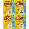 ORO SAIWA Oro Ciok Novita' Mini Cookies, Biscotti Croccanti con Gocce di Cioccolato al Latte - 4x40g [1 Confezione] (Confezione da 4)