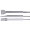 Generic Kit Scalpello in Acciaio Al Carbonio da 3 Pezzi con Scalpello Piatto e a Punta per Lavori su Piastrelle in Cemento e Granito (#1)