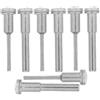 HEATSHAKING 8 Pezzi Mandrino in Acciaio ad Alta Velocità per Collegamento Lama da Taglio 3,175/6mm, Supporto Resistente per Lastre Metalliche e Acriliche, per Modellismo e Lavorazione Circuiti