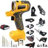 Generic Kit combinato di utensili elettrici senza fili, 10 strumenti con batteria da 4,0 Ah per la lavorazione del legno e progetti fai da te, set di utensili intercambiabili per sostituire efficacemente le
