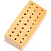 Generic Portautensili in legno per punzonatura - Organizzatore portatile in legno a 30 fori | Portautensili in pelle - per lavori in macchinari, officina, hobby, riparazione, gioielli, banco da lavoro