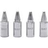 YIHUA #948DN Set di 4 testine dissaldanti (0,8 mm, 1,0 mm, 1,2 mm, 2,0 mm) solo per YIHUA 948D-III 948D-I stazione dissaldante, tipo a lungo termine, per il modello UE.