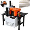 Generic Bordatrice portatile da 1100 W, bordatrice portatile per contorni curvi e dritti, incollaggio a doppio lato, 0-6 m/min per la realizzazione di armadi in legno e porte interne