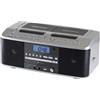 Toshiba TY-CDW991 Silver CD Cassette Radio Boombox AC100V Nero Giappone Nuovo