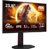 AOC Gaming Monitor 24G4ZR 23.8 pollici, 1920x1080, FHD, 260Hz, Fast IPS Panel, 0