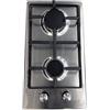 LAREL Piano Cottura Gas DOMINO 30 cm 2 Fuochi sotto manopola - Inox