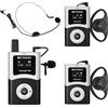 Retekess T130U (T130 4rd) Sistema per Guide Turistiche, Cuffie per Guide Turistiche, Audioguide, Trasmissione Digitale, Funzionamento con un Solo Tasto, per Viaggi VIP