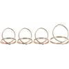 HEMOTON 1 Set plettro per banjo strumento musicale kit chitarra plettri di basso chitarra anello plettro per mandolino usando i plettri vuoto arpa impostare Metallo